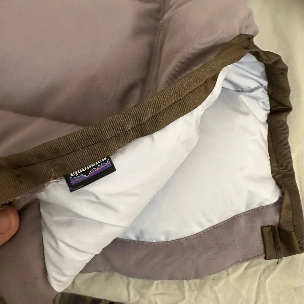 Patagonia Women’s L Western Yoke Down Puffer Jacket purple/Navy - Picture 9 of 9